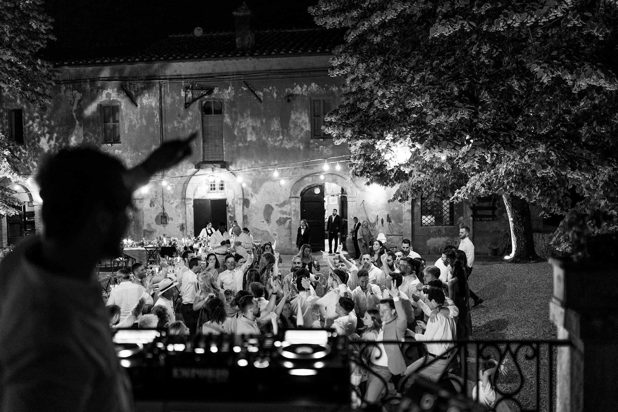 Wedding reception DJ - packed dancefloor celebration