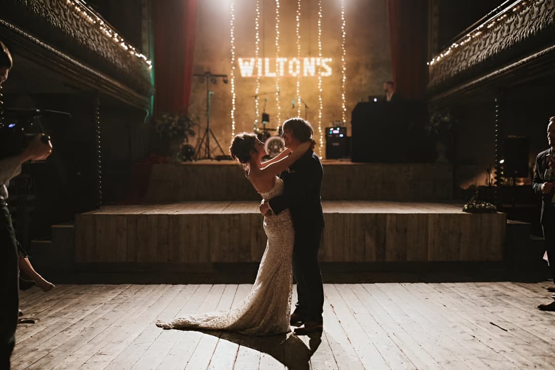Wedding dancefloor celebration