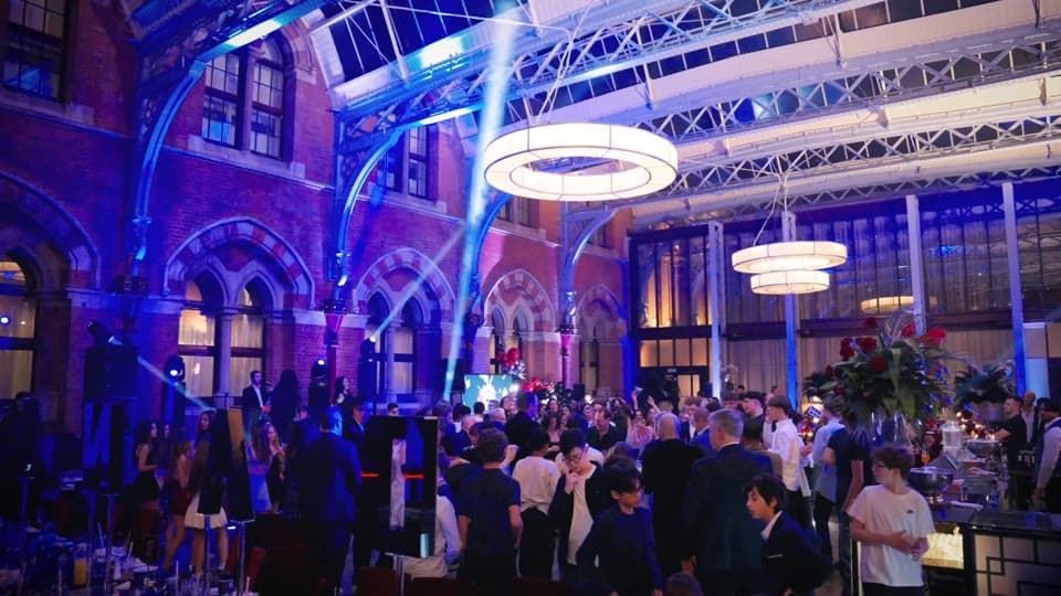 Guests celebrating Daniel's Bar Mitzvah